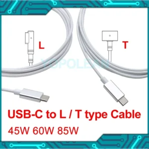 New Laptop Charger for Macbook Pro Air Adapter mag 1 mag 2 45W 60W 85W A1278 A1286 A1465 A1466 A1425 A1502 A1398 USB-C Cable