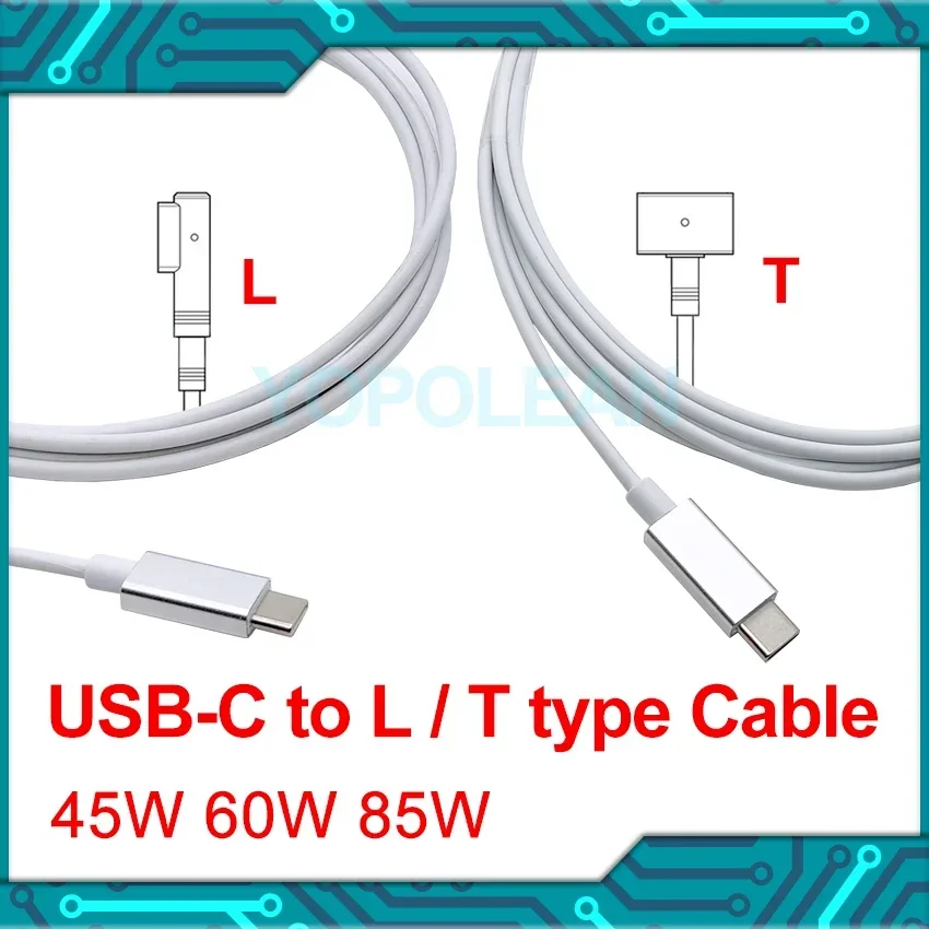 New Laptop Charger for Macbook Pro Air Adapter mag 1 mag 2 45W 60W 85W A1278 A1286 A1465 A1466 A1425 A1502 A1398 USB-C Cable