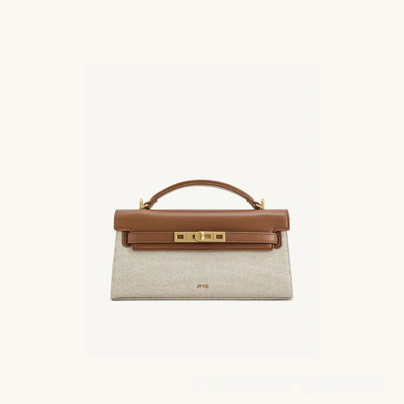 JWPEI Crocodile Pattern Lock Buckle Small Square Handbag Single Shoulder Crossbody Women's Bag Leather Handbag for Commuting - الصورة 4