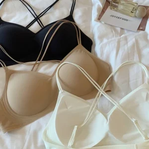 حمالة صدر نسائية غير مرئية متقاطعة من الخلف حمالة صدر صيفية رفيعة لرفع الصدر الصغير ومضادة للترهل وتشكيل سلس ودعم جانبي كوب رفيع