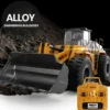 HUINA 1/14 1583 Alloy Remote Control Loader 22 Channel Car Simulation Bulldozer Engineering Vehicle Toys for Children Kids Gifts